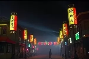 《白露为霜》剧照，清晨菜叶上的白霜