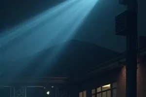 《归途有风》剧照，黄昏公路与开窗的车